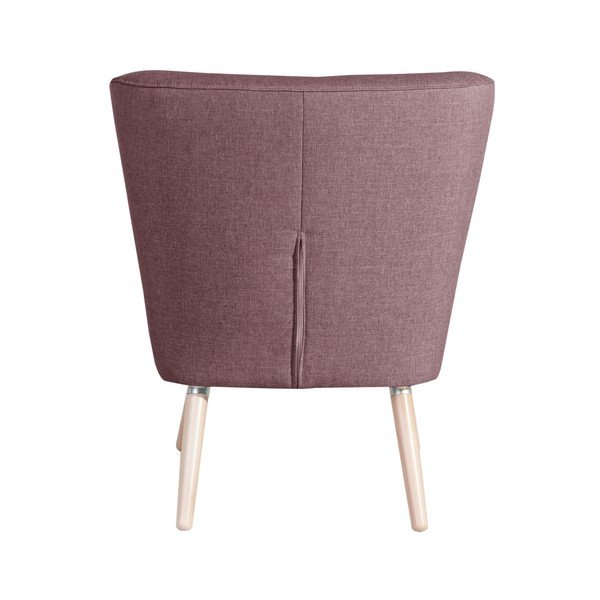 Poltrona rosa antico Neele Duro Aubergine - Max Winzer-image-1