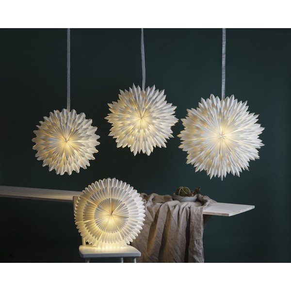 Decorazione luminosa natalizia bianca ø 50 cm Frost - Star Trading-image-3