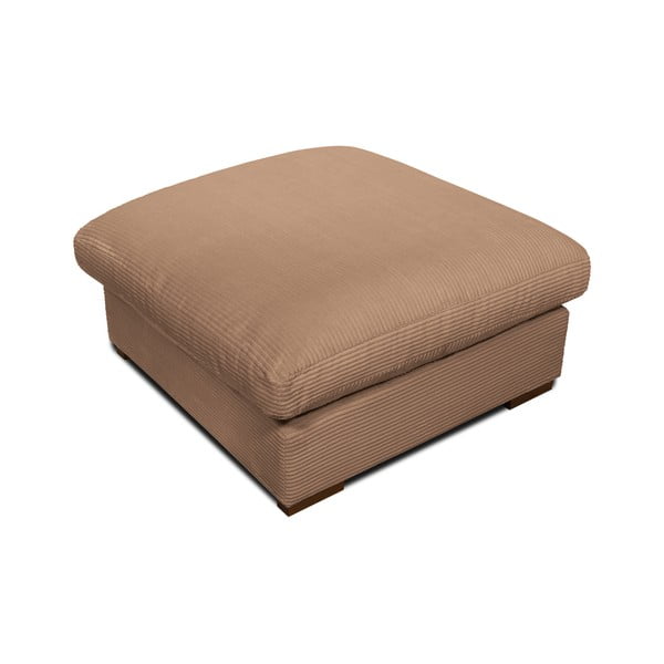 Sgabello in velluto a coste marrone chiaro Comfy - Scandic-image-3