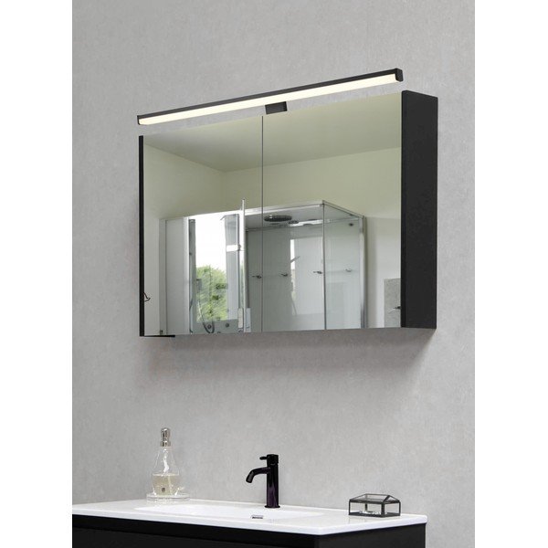 Lampada da parete LED nera opaca Lino – Trio-image-1