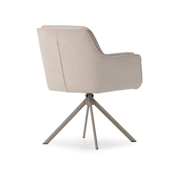 Set di sedie da pranzo beige in imbottito 2 pz Keiko – Marckeric-image-4