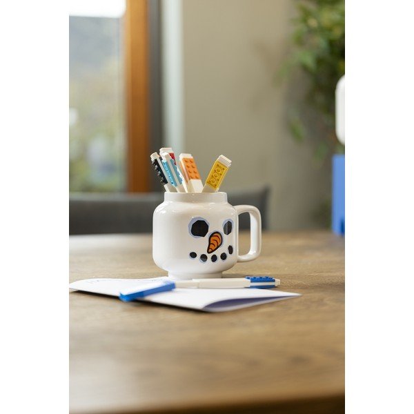 Tazza per bambini da latte bianca in ceramica 255 ml Snowman – LEGO®-image-2