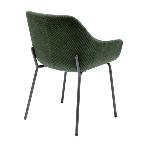 Set di 2 sedie in velluto verde con braccioli Avignon - Kare Design-image-2