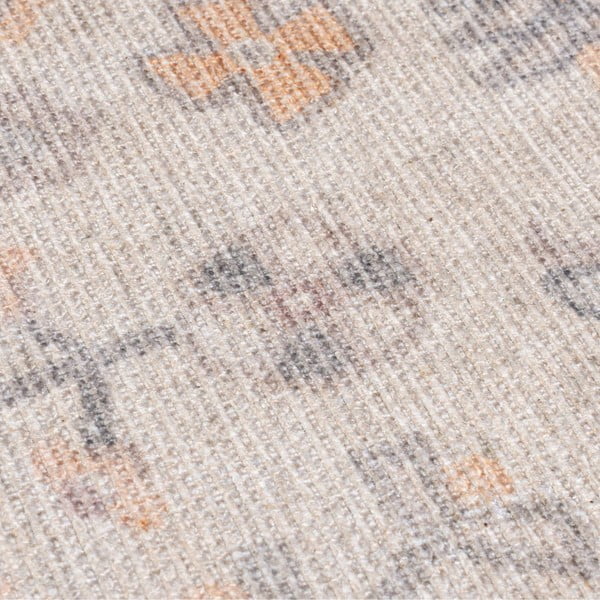 Passatoia color crema lavabile 60x230 cm Teo Traditional – Flair Rugs-image-3