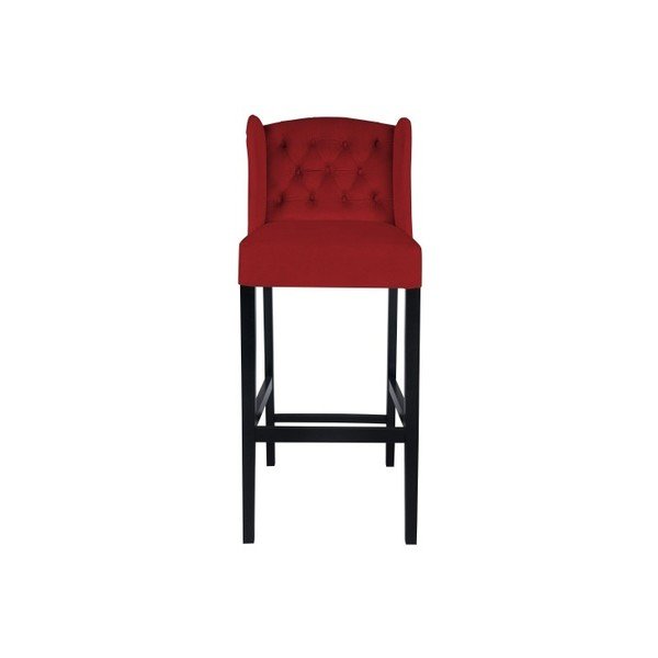 Sedia da bar rossa Roco - Mazzini Sofas-image-1