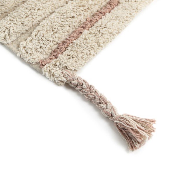 Tappeto lavabile crema-marrone chiaro 100x150 cm Dalia - Nattiot-image-2