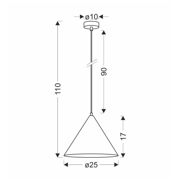 Lampada a sospensione marrone con paralume in vetro ø 25 cm Dunca - Candellux Lighting-image-4