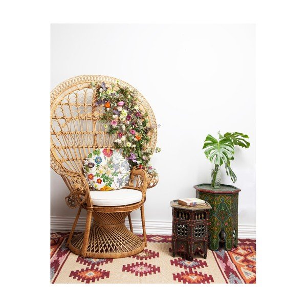 Cuscino reversibile Rose, ⌀ 45 cm - Madre Selva-image-1