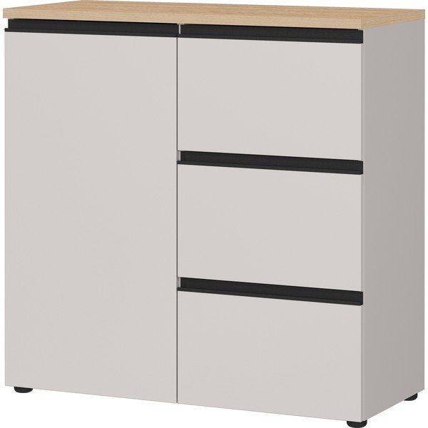 Credenza greige/colore naturale chiaro 90x91x41 cm Cormano – Germania