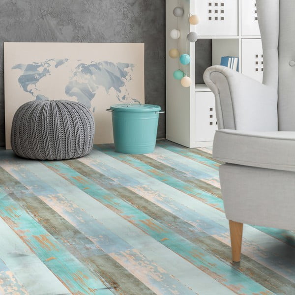 Adesivo per pavimenti Adesivo per pavimenti in parquet , 90 x 60 cm Côte d'Opale - Ambiance-image-2