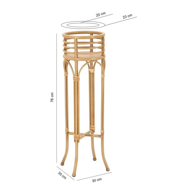 Supporto per fiori in metallo ø 23 cm (altezza totale 76 cm) Panama – Mauro Ferretti-image-2
