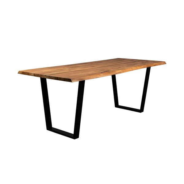 Tavolo da pranzo con piano in acacia 90x180 cm Aka - Dutchbone-image-2