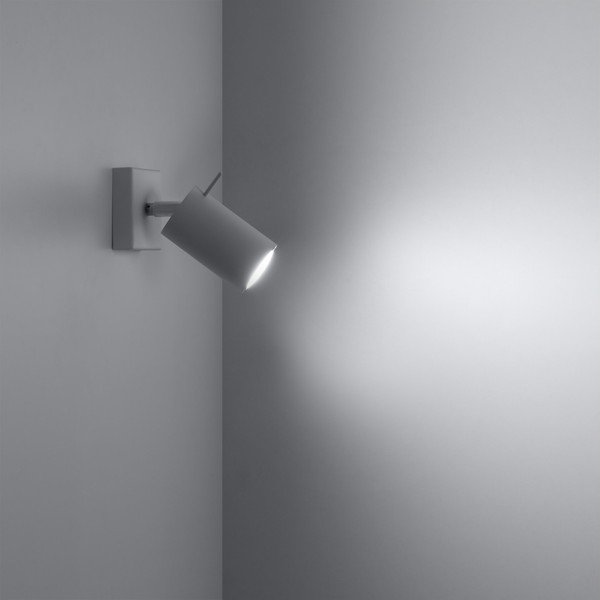 Faretto bianco in metallo 8x8 cm Etna – Sollux-image-4