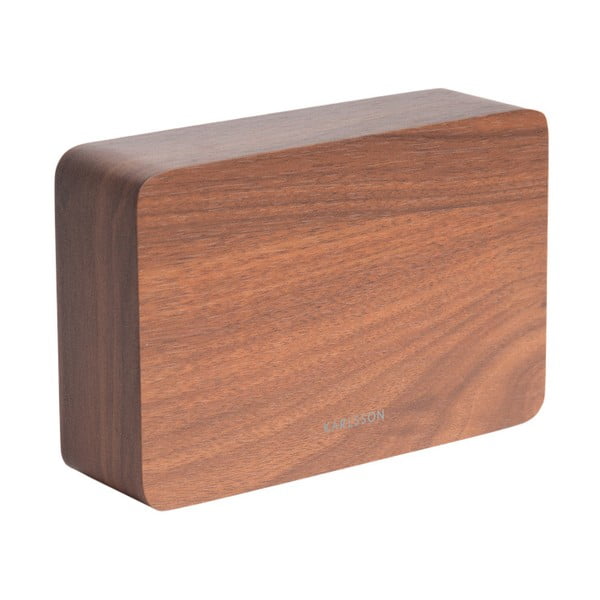 Sveglia in legno decorato, 15 x 10 cm Square - Karlsson-image-1