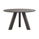 Tavolo da pranzo rotondo in rovere massiccio ø 129 cm Rhonda – WOOOD