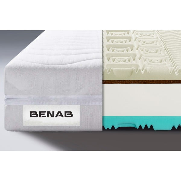 Materasso matrimoniale in schiuma dura/media 180x200 cm Visco Touch - BENAB-image-1