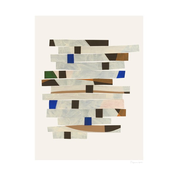 Poster 50x70 cm Cut up Stripes – Berit Mogensen Lopez – The Poster Club