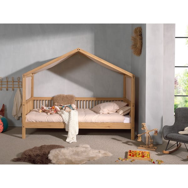 Tenda per bambini marrone chiaro in cotone da letto 86x414 cm Forrest – Vipack-image-2