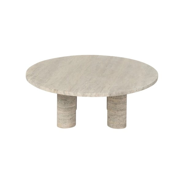 Tavolino rotondo in pietra beige ø 75 cm Volos - Blomus-image-2