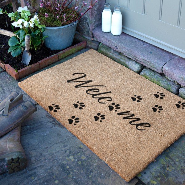 Zerbino in fibre di cocco 60x90 cm Welcome Paws – Artsy Doormats-image-2