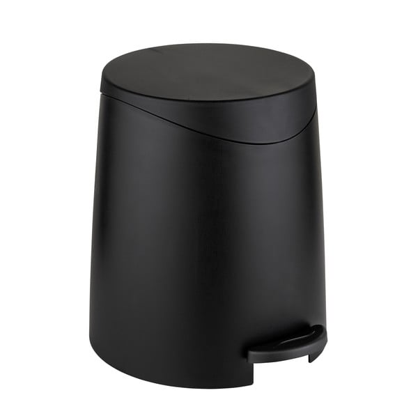 Cestino per la spazzatura nero opaco in plastica con pedale 3 l Portes – Allstar