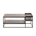 Tavolino marrone 70x120 cm Rivoli - Unique Furniture