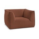 Poltrona arancione con rivestimento in velluto a coste Giorgia – Bobochic Paris