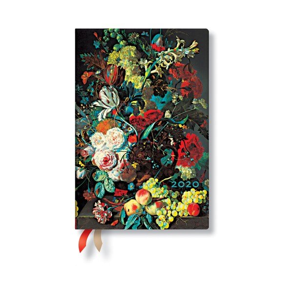 Agenda multicolore per il 2020 in copertina rigida , 160 pagine Van Huysum - Paperblanks