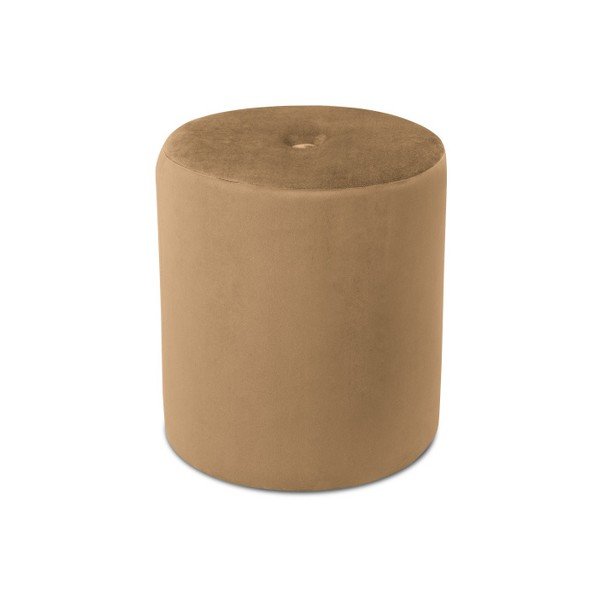 Pouf marrone chiaro , ⌀ 40 cm Fiore - Mazzini Sofas-image-2