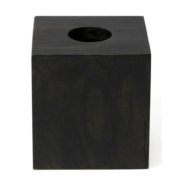 Scatola per fazzoletti in legno di quercia Dark Mezza - Wireworks-image-3