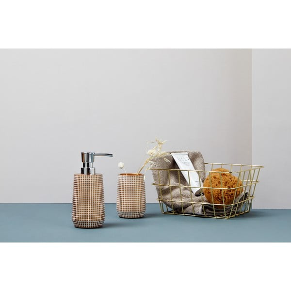 Cesto portaoggetti in metallo color oro Viana - Wenko-image-1