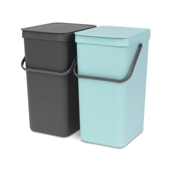 Sada 2 odpadkových košů Brabantia, 2x 16 l