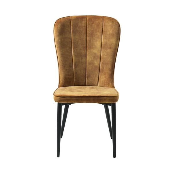 Sedia da pranzo gialla Hudson - Unique Furniture-image-3