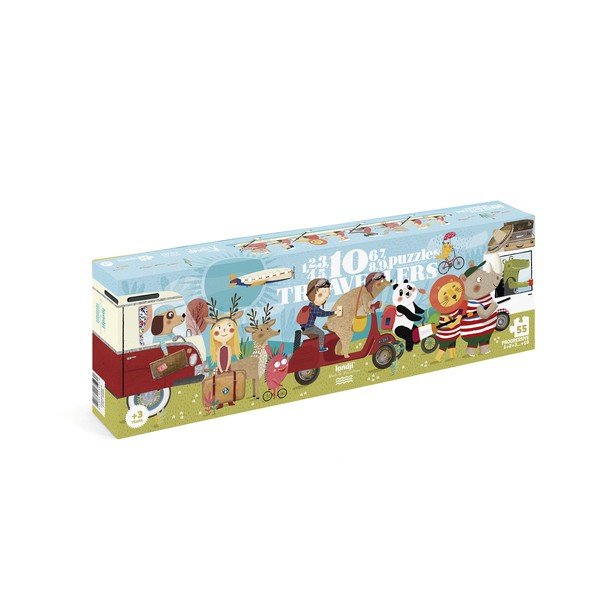 Dlouhé puzzle cestovatelé Londji