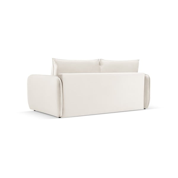 Divano letto in velluto crema 214 cm Vienna - Cosmopolitan Design-image-3