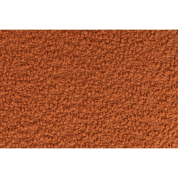 Poggiapiedi color mattone con rivestimento in bouclé Marcos – White Label-image-3