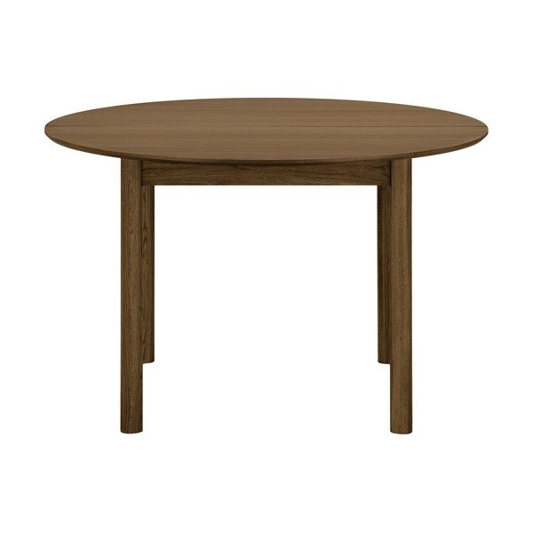 Tavolo da pranzo rotondo con effetto rovere allungabile con estensione 120x220 cm Bundaberg – House Nordic-image-4