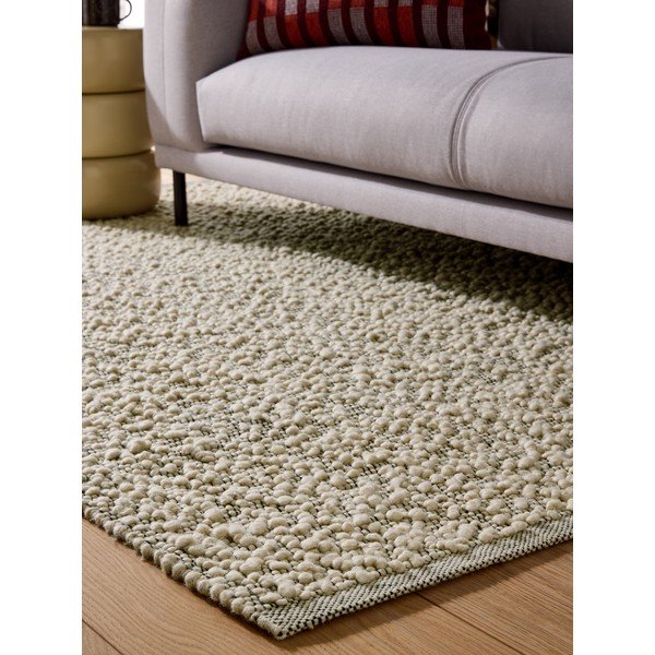 Tappeto grigio in misto lana tessuto a mano 120x170 cm Claude – MADE-image-1