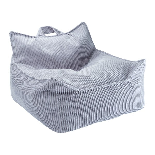 Pouf a sacco per bambini blu con rivestimento in velluto a coste Chair – Wigiwama