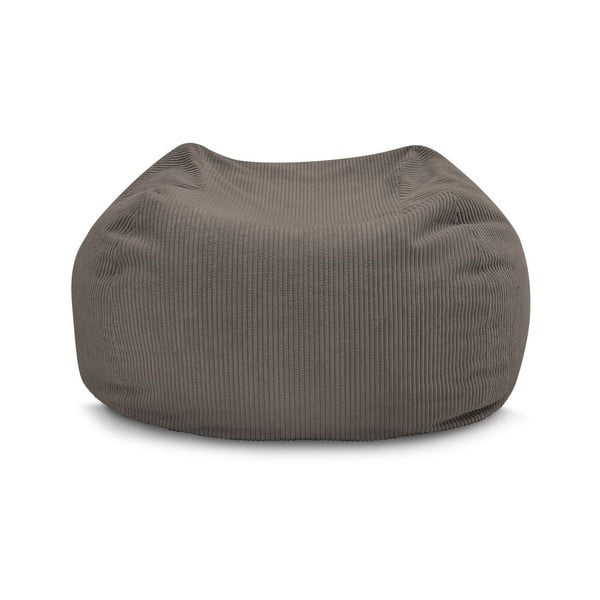 Puof a sacco grigio/marrone Voltaire – Bobochic Paris-image-1