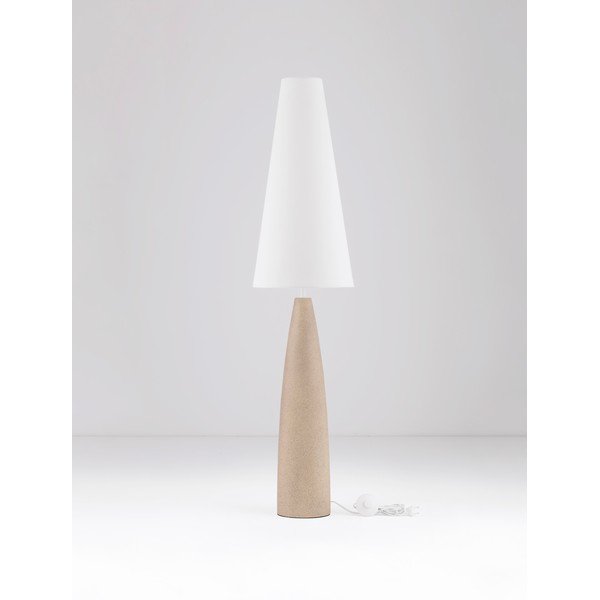 Lampada da terra bianca/color crema (altezza totale 130 cm) Mizu – Nova Luce-image-4