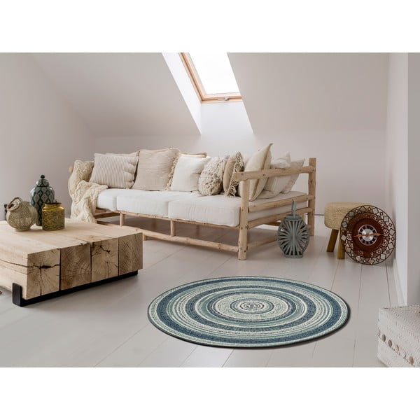 Tappeto blu per esterni , ⌀ 120 cm Verdi - Universal-image-1