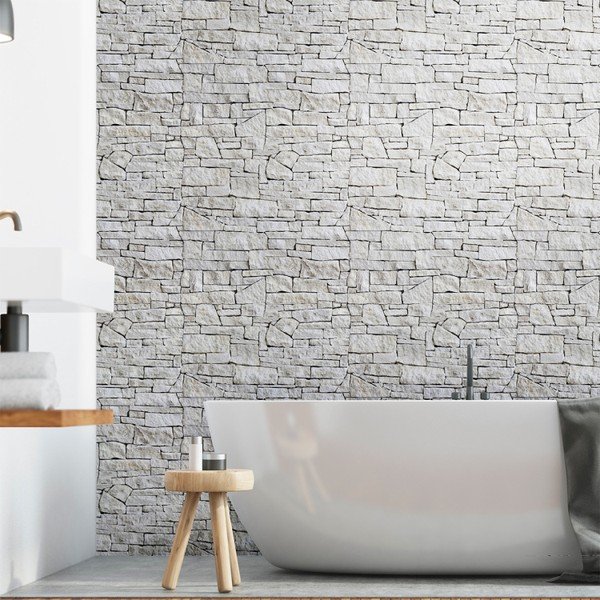 Nástěnná samolepka Ambiance Wall Materials Stones of The Midi, 40 x 40 cm