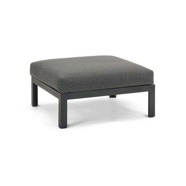 Poggiapiedi da giardino nero Cubic - Diphano