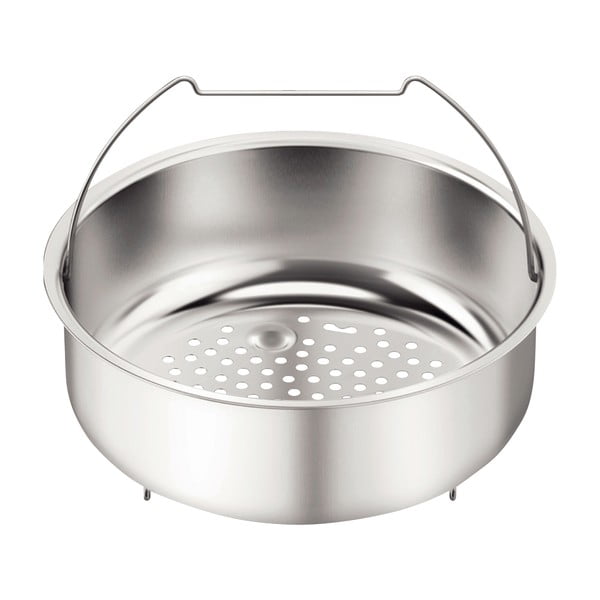 Pentola a pressione in acciaio inox con cestello vapore 7,5 l Clipso Minut Perfect - Tefal-image-2