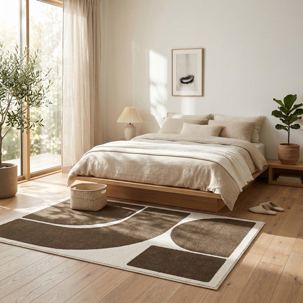 Tappeto marrone/crema 160x230 cm Arcade - ESTE-image-1