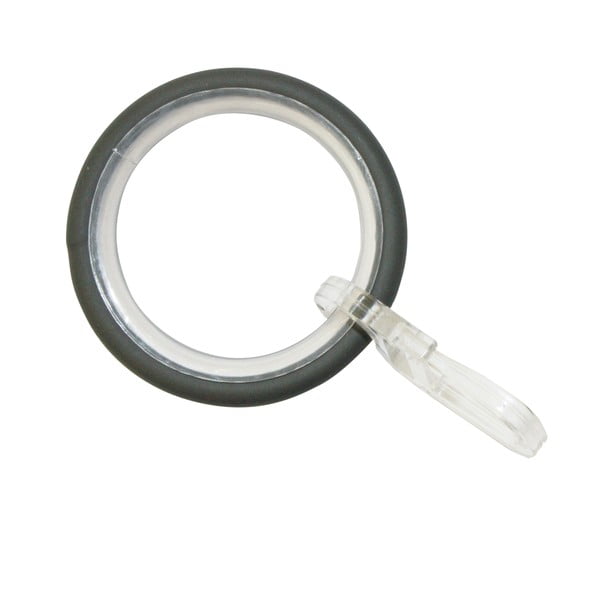 Anelli per tende in metallo con gancio in set da 10 Elba - Gardinia