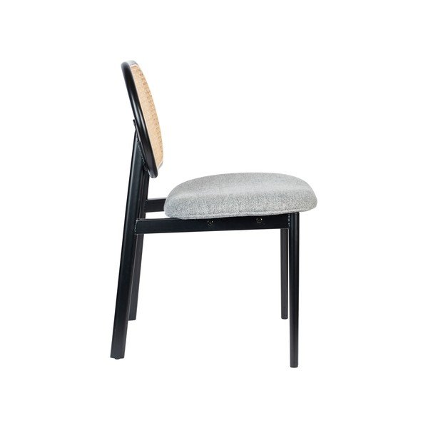 Sedia da pranzo in rattan grigio Spike - Zuiver-image-3