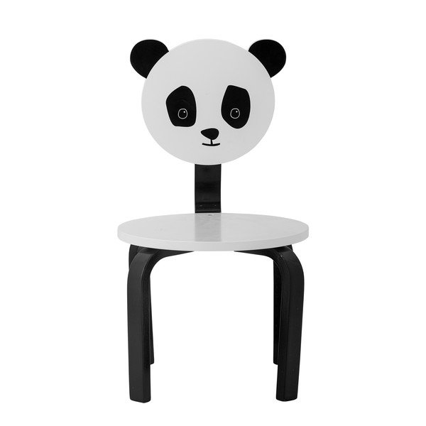 Sedia per bambini bianca e nera Marle - Bloomingville Mini-image-3