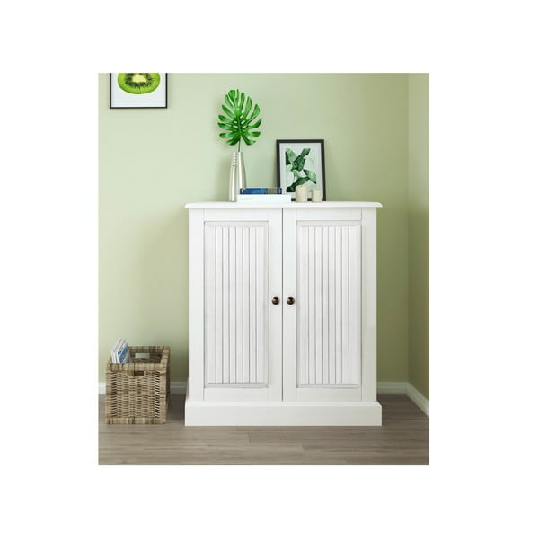 Madia in legno di pino bianco 100x34 cm Mille - Støraa-image-1